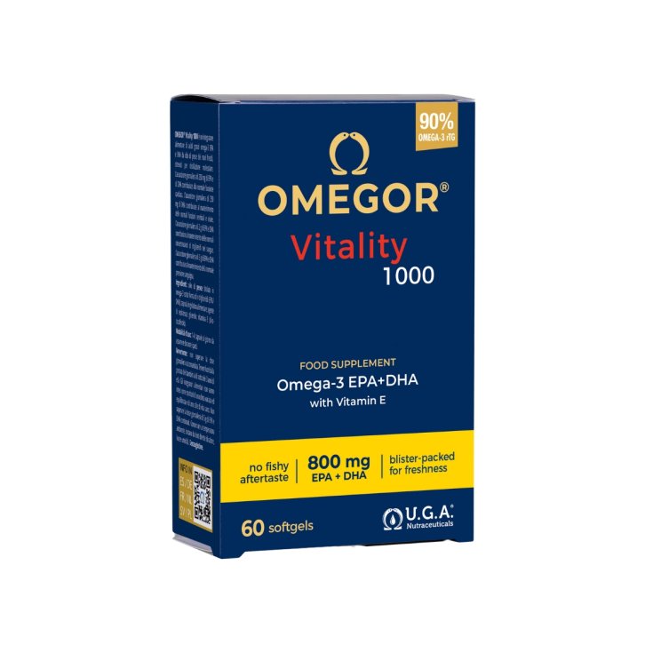 Omegor Vitality 1000 Gluten Free Food Supplement 60 Soft Capsules