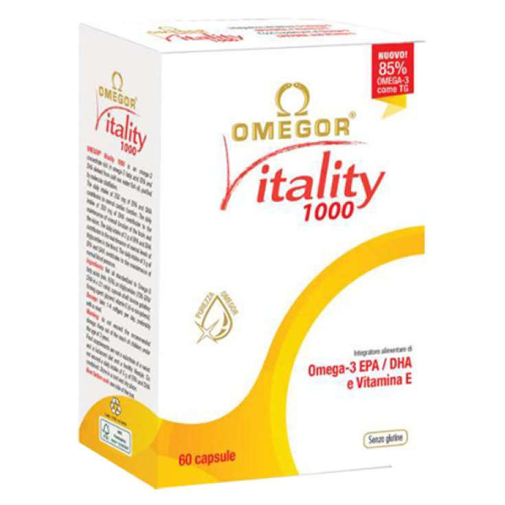 Omegor Vitality 1000 Gluten Free Food Supplement 60 Soft Capsules