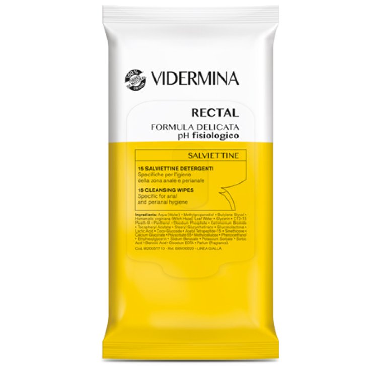 Vidermina Rectal Wipes 15 Pieces