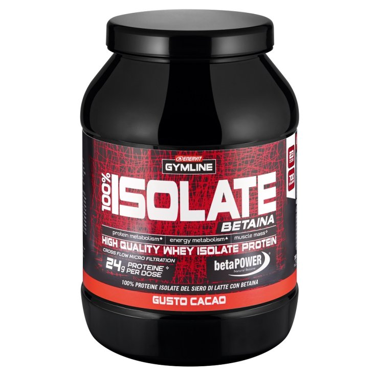 Gymline 100% Whey Isolate Protein Isolate Cacao Enervit 900g