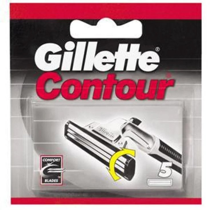 GILLETTE CONTOUR SPARE PARTS BLADES 5 PCS GILLETTE CONTOUR SPARE PARTS BLADES 5 PCS