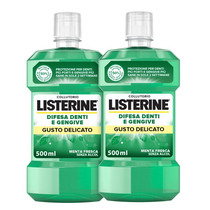 Listerine® Defense Teeth And Gums Delicate Taste 2x500ml