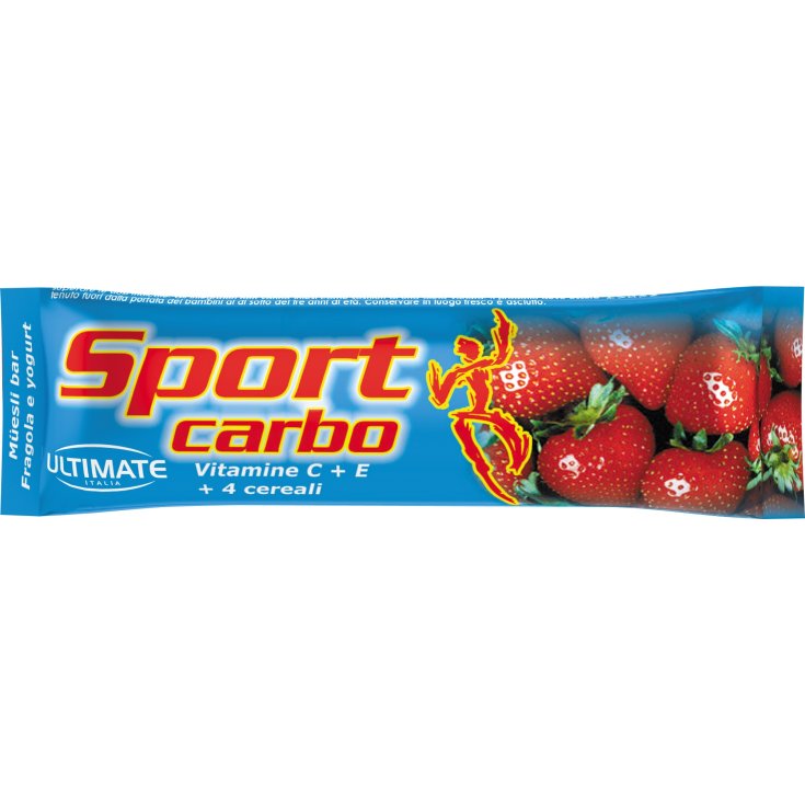 Ultimate Sport Carbo Strawberry Yogurt Energy Bar 25g