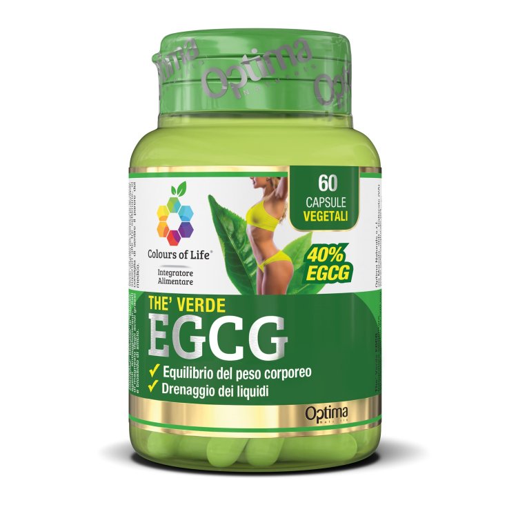 Green Tea EGCG Colors Of Life® Optima Naturals 60 Capsules