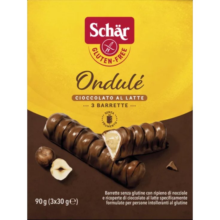 Schar Ondulè Gluten Free Chocolate Bar 3x30g