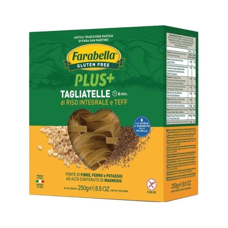 Farabella Plus + Wholemeal Rice and Teff Tagliatelle Gluten Free 300g