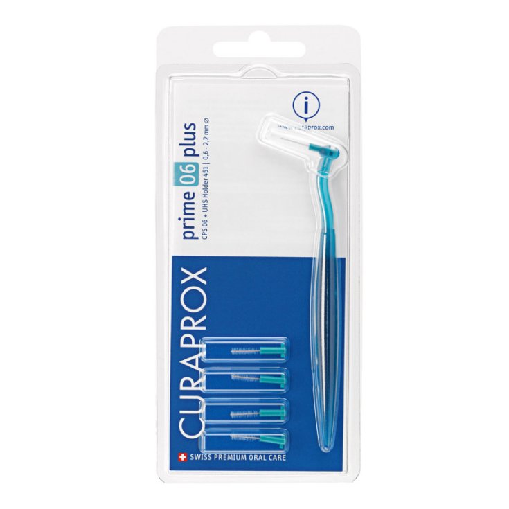 Curaprox Prime 06 Plus Toothbrushes Turquoise Handle 5 Pieces