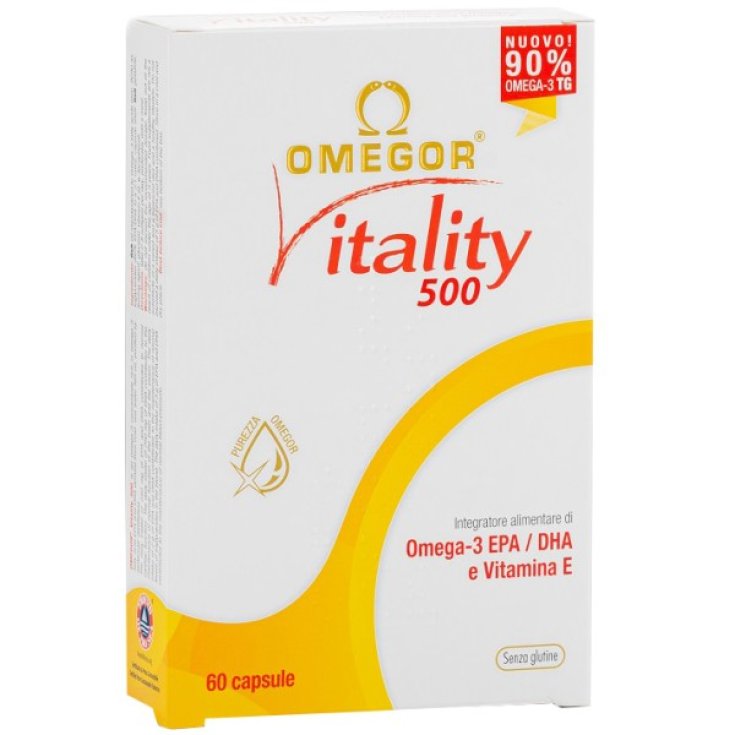 Omegor Vitality 500 Food Supplement 60 Capsules