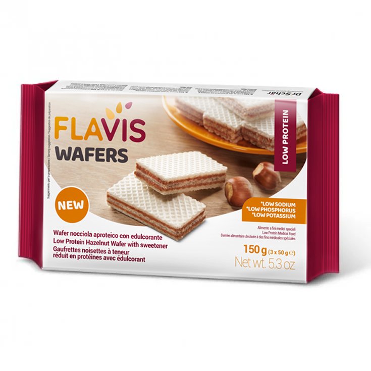 Flavis Wafers Hazelnut Aproteic 150g 3x50g