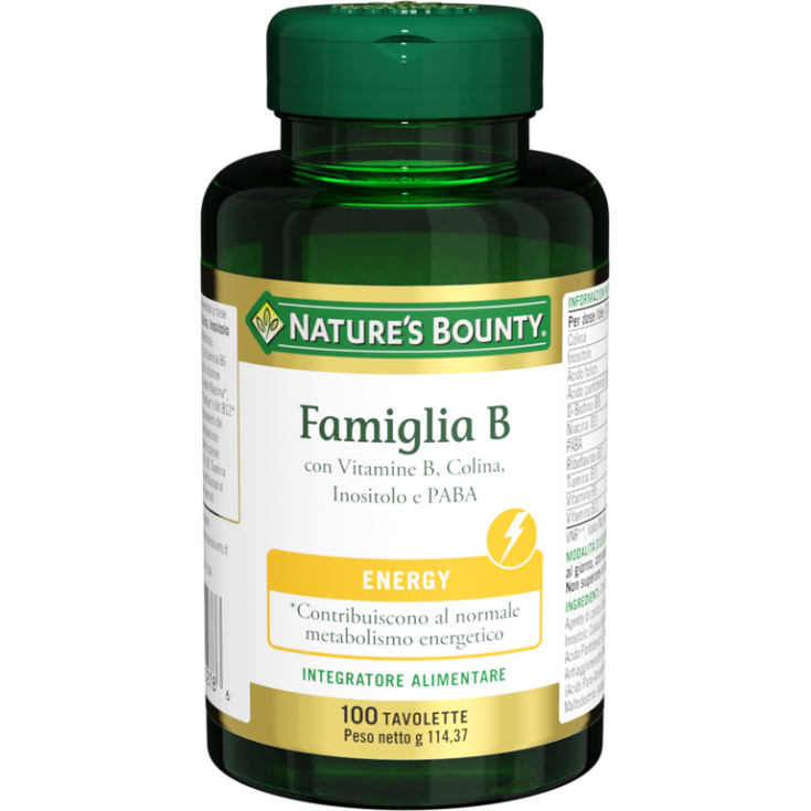 Nature's Bounty Family B Food Supplement 100 Tablets