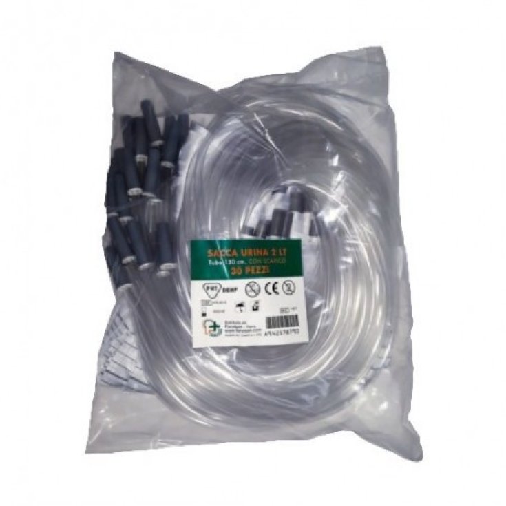 Urine Bag 130cm With Drain 30 Pieces