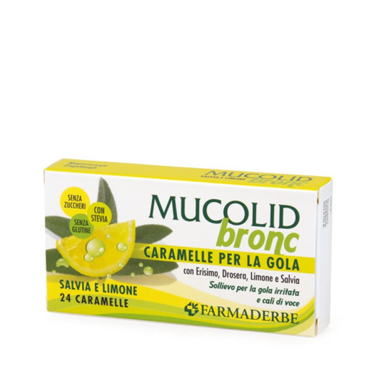 Mucolid Bronc Sage & lemon Gluten Free 24 Candies