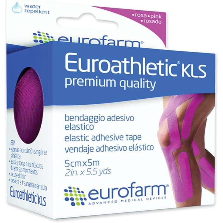 Eurofarm® Euroathletic® Kls Premium Quality Elastic Adhesive Bandage Pink / Fuchsia 1 Piece 500x5cm