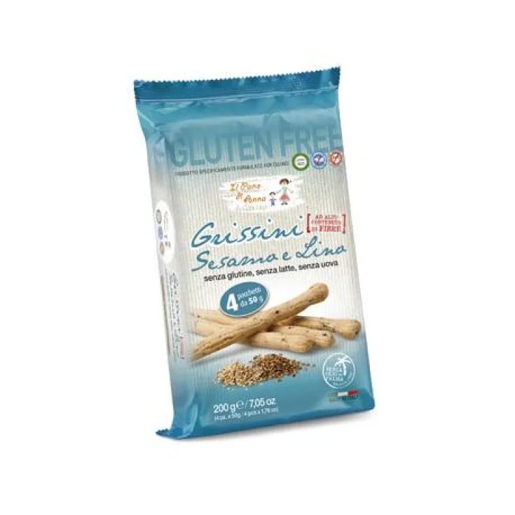 Anna Bread Sesame / Linen Breadsticks Gluten Free 200g