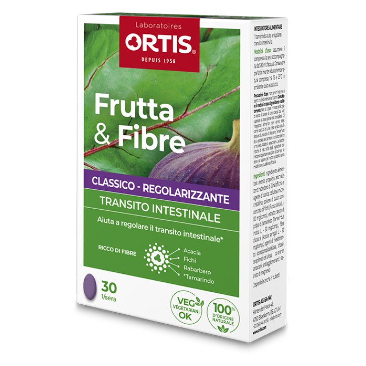 Ortis Fruit and Fiber 30 Tablets