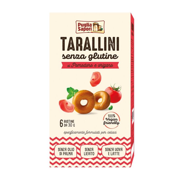 Puglia Sapori Tarallini Tomatoes And Oregano Gluten Free 100g