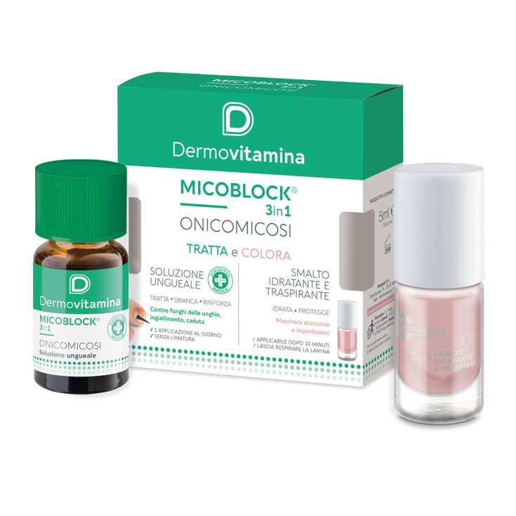 Dermovitamina Micoblock 3 In 1 Treats And Colors 7 ml + 5 ml