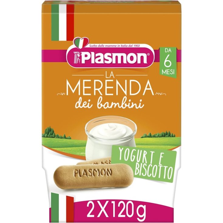 Plasmon La Merenda Dei Bambini Biscuit And Yogurt 2x120g