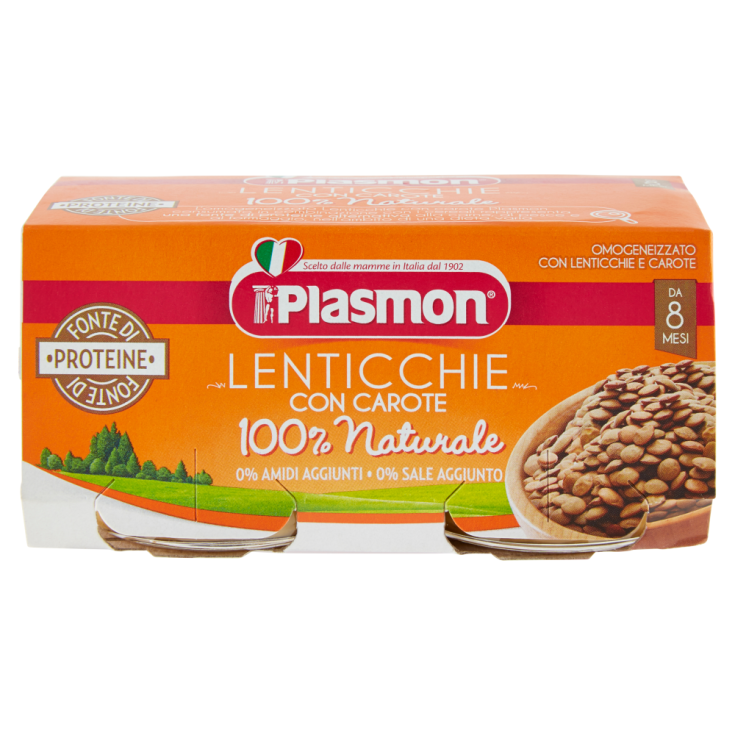 Lentils With Carrots Plasmon 2x80g