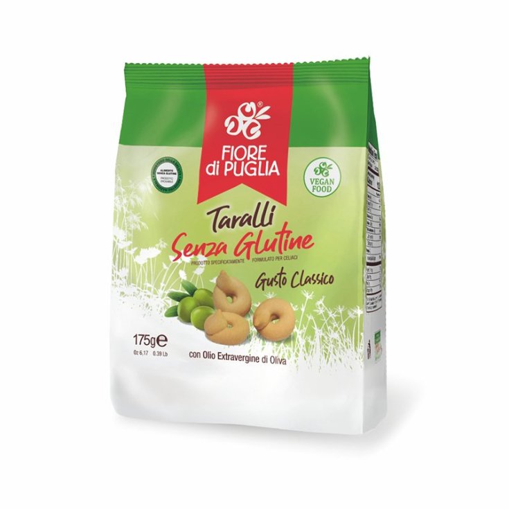 Fiore Di Puglia Taralli Classic Taste With Gluten Free Extra Virgin Olive Oil 175g