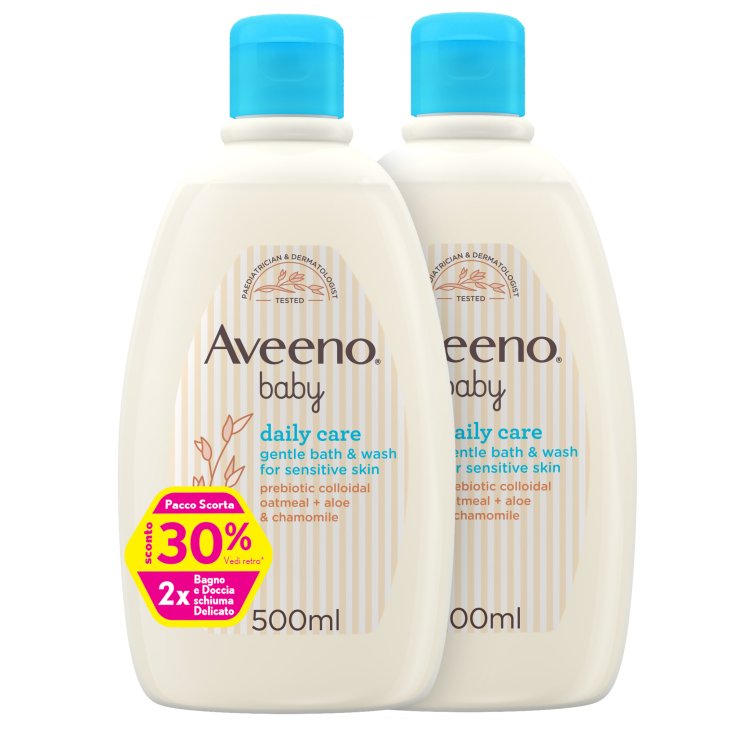Aveeno Baby Delicate Shower Gel 2x500ml