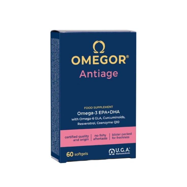 Omegor Antiage Food Supplement Gluten Free 60 Capsules
