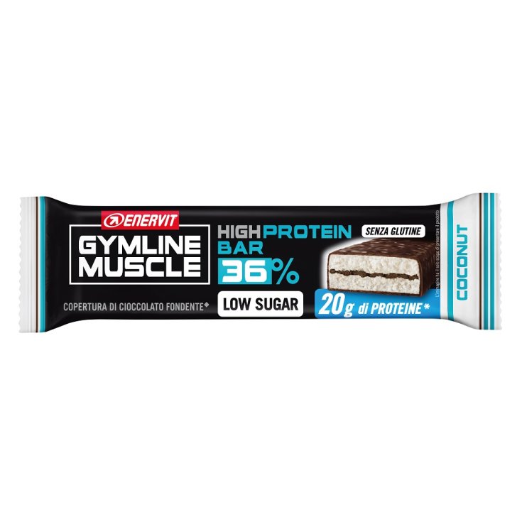 High Protein Bar 36% Coconut Enervit Gymline Muscle Bar 55g