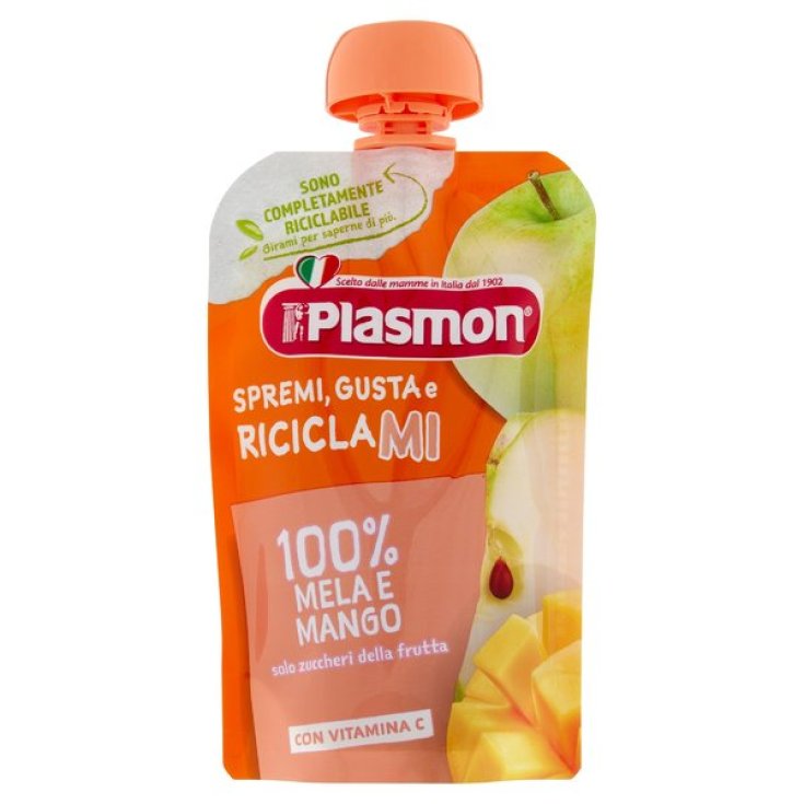 Squeeze Gusta E Riciclami Apple And Mango Plasmon 100g