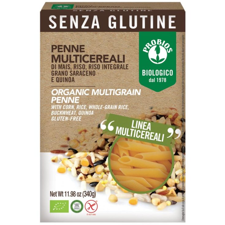 Multigrain Penne Gluten Free Pasta Probios 340g