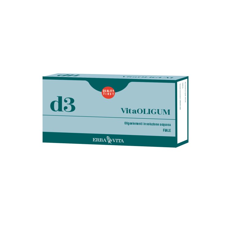 ErbaVita Vitaoligum D-3 Food Supplement 20 Ampoules