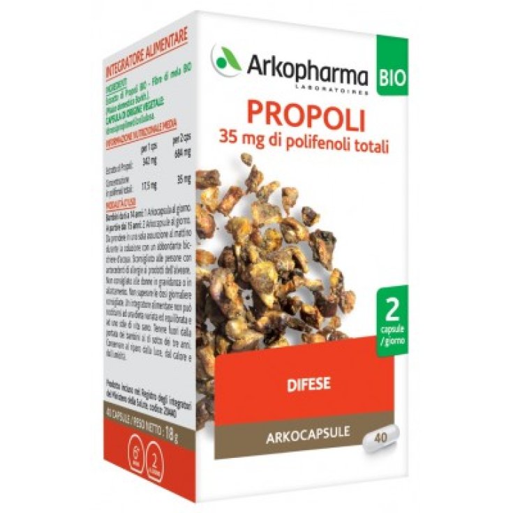 Arkocapsule Propolis Bio Arkopharma 40 Capsules