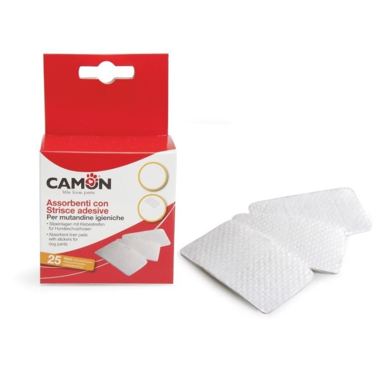 Camon Absorbents With Adhesive Strips Diapers For Hygienic Panties For Dogs 25 Pieces Size L