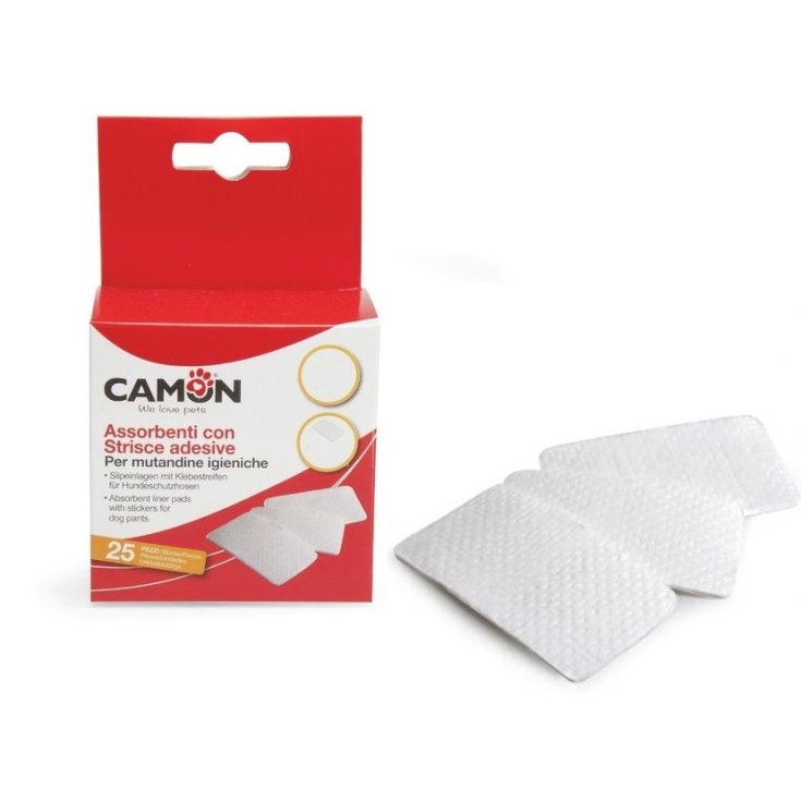Camon Absorbents With Adhesive Strips Diapers For Hygienic Panties For Dogs 25 Pieces Size M