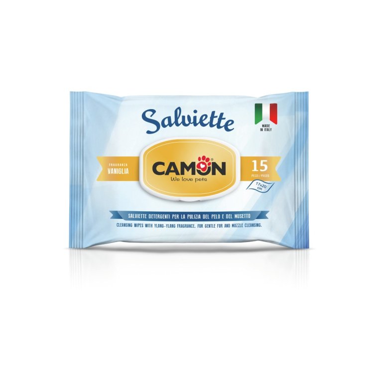 CAMON Amici E Felici Pocket Wipes With Vanilla 15 Pieces