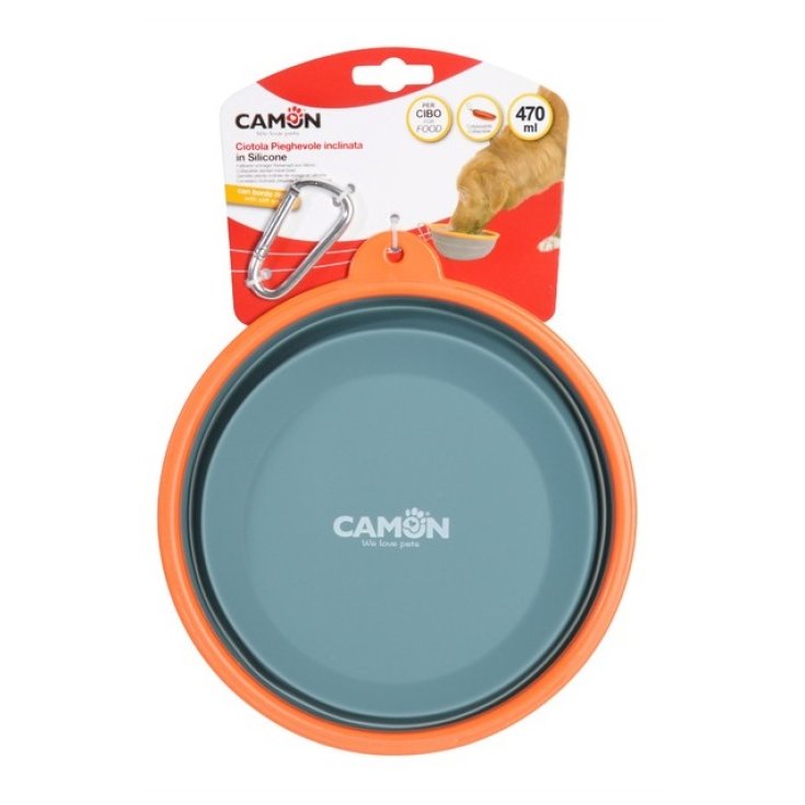 Camon Collapsible Inclined Silicone Bowl For Food Size S 470ml