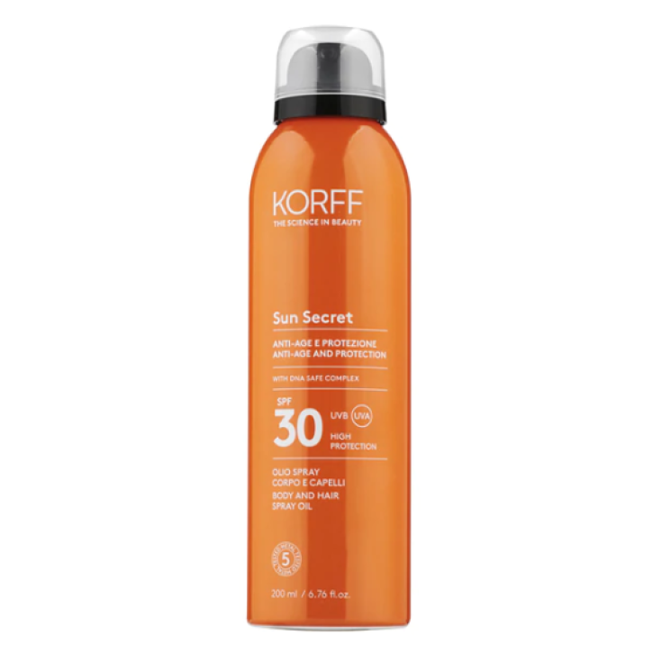 Korff Sun Secret Dry Sun Oil Body And Hair Spray SPF 30 200ml