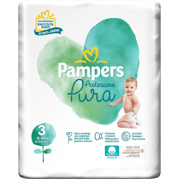 Pampers Naturello Size 3 MIDI (4-9Kg) 22 Diapers