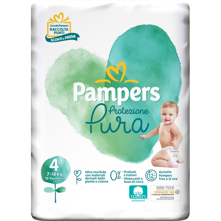 Pampers Naturello Size 4 MAXI (7-18Kg) 19 Diapers