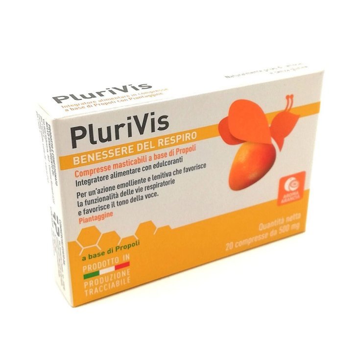 Pikdare Plurivis Propolis Orange Food Supplement 20 Tablets