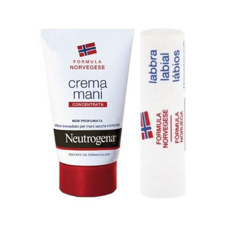 Neutrogena® Unscented Concentrated Hand Cream 75ml + Lipstick 4.8g