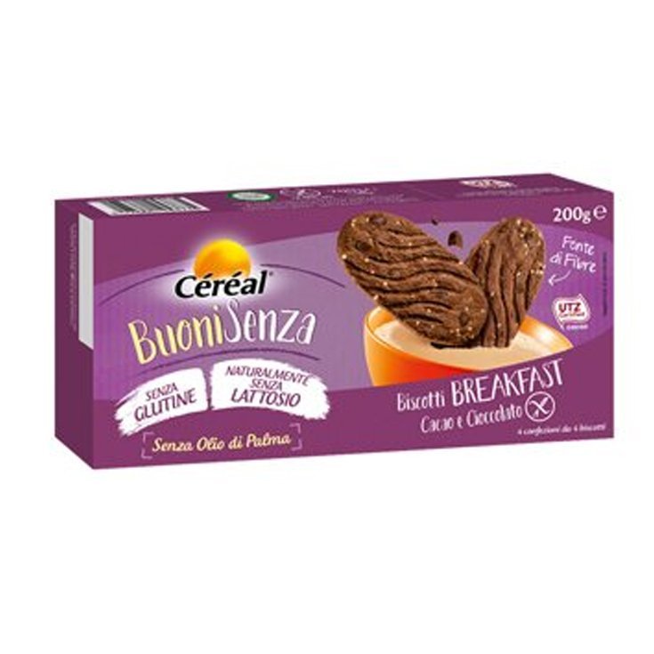 Céréal BuoniSenza Biscuits Breakfast With Cocoa And Chocolate 200g