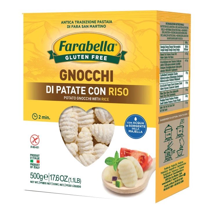 Potato gnocchi with Farabella® GLUTEN FREE rice 500g