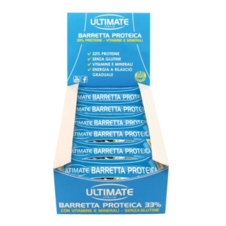 Ultimate Protein Bar Vanilla-Cookies Taste 24 Pieces of 40g