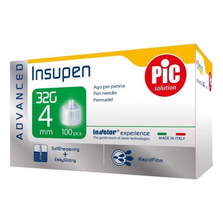 Insupen Needle Pen G32 4mm PIC Solution 100 Pieces