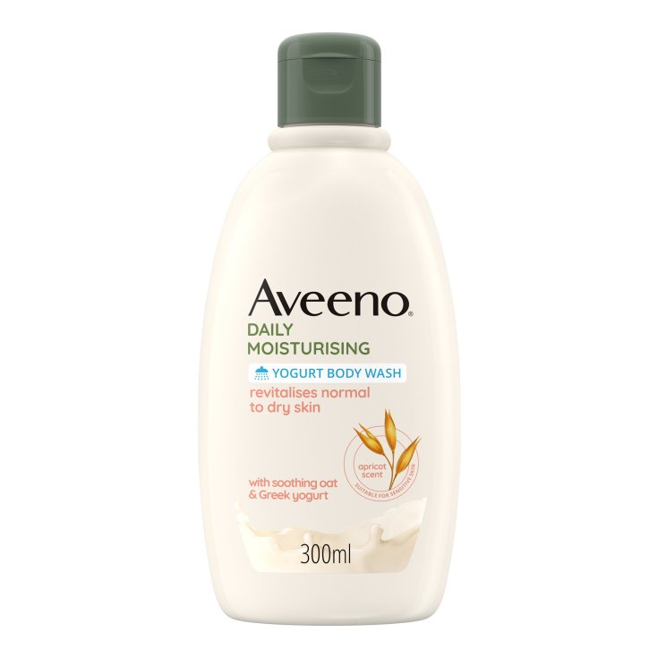 Daily Moisturizing Aveeno Yogurt Shower Bath 300ml Apricot and Honey