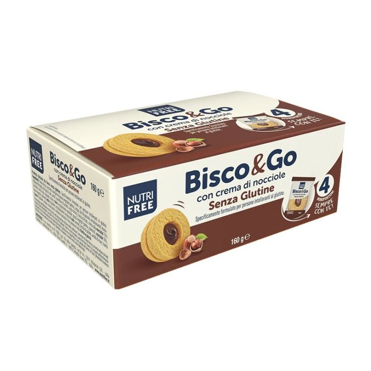 Bisco & Go Box With NutriFree Hazelnut Cream 160g