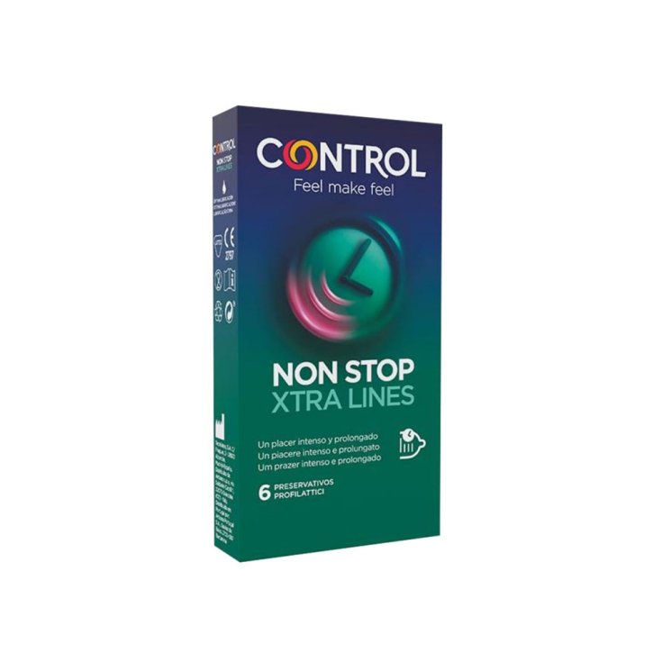 Control Non Stop Xtra Lines 6 Condoms