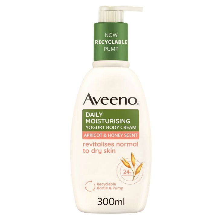 Daily Moisturizing Body Cream With Aveeno Yogurt 300ml Apricot Honey