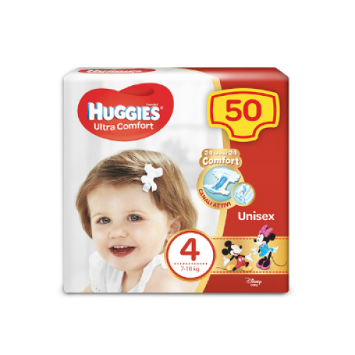Huggies Ultra Comfort Girl Diapers 3 5-9kg 80pcs ❤️ home delivery from the  store