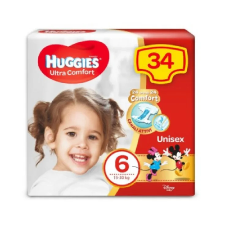 Ultra Comfort Size 6 Huggies® 34 Pieces